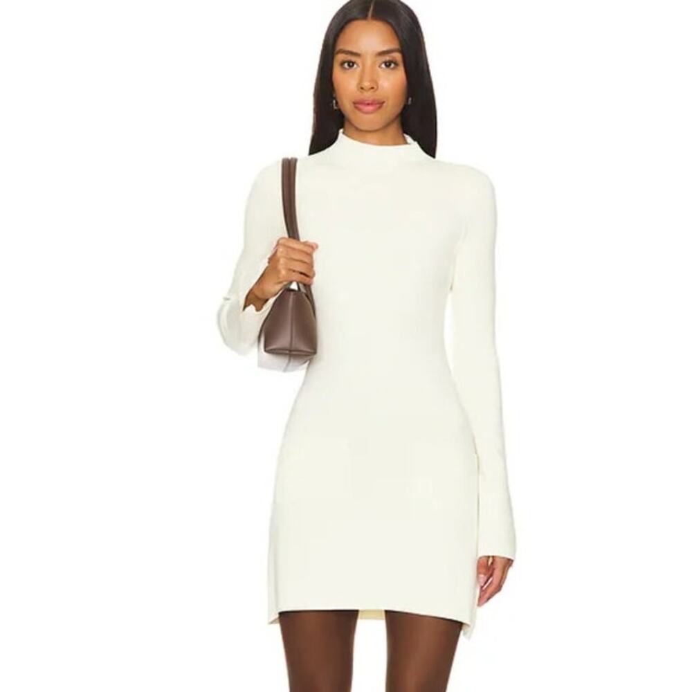 NEW REVOLVE Majorelle Billy Mini Dress Size XS Ivory Butter Yellow Knit
